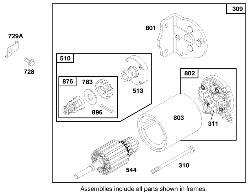Engine Briggs and Stratton Model 283707 0156 01