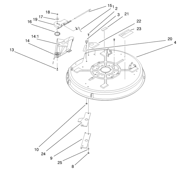 Deck Assembly 32incutting Unit