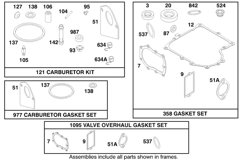 Engine Briggs and Stratton Model 284707 1148 E1