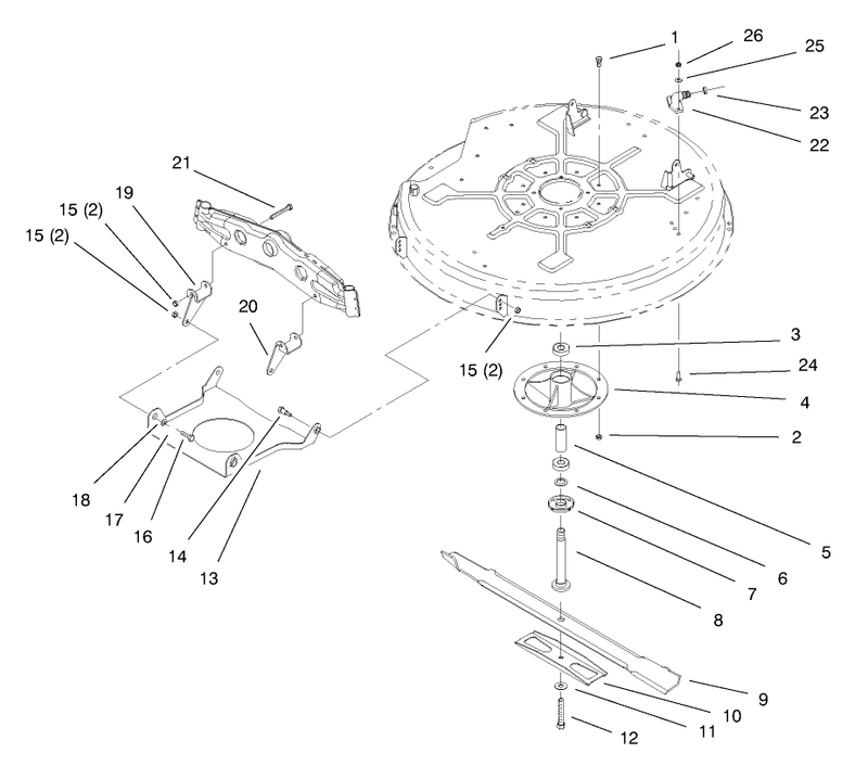 Spindle and Blade Assembly
