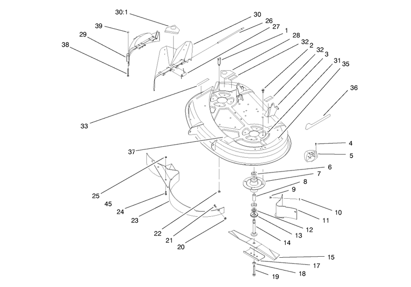Deck Assembly 38in Cutting Unit