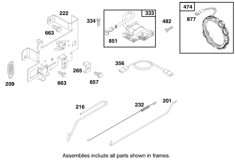 Engine Briggs and Stratton Model 28m707 1122 E1