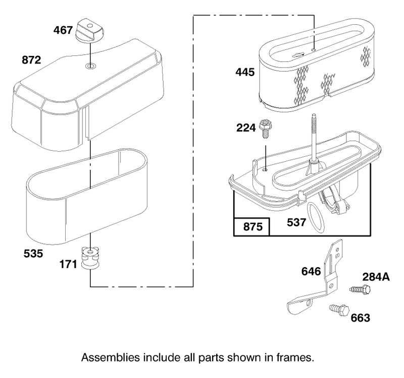 Engine Briggs and Stratton Model 28m707 1122 E1