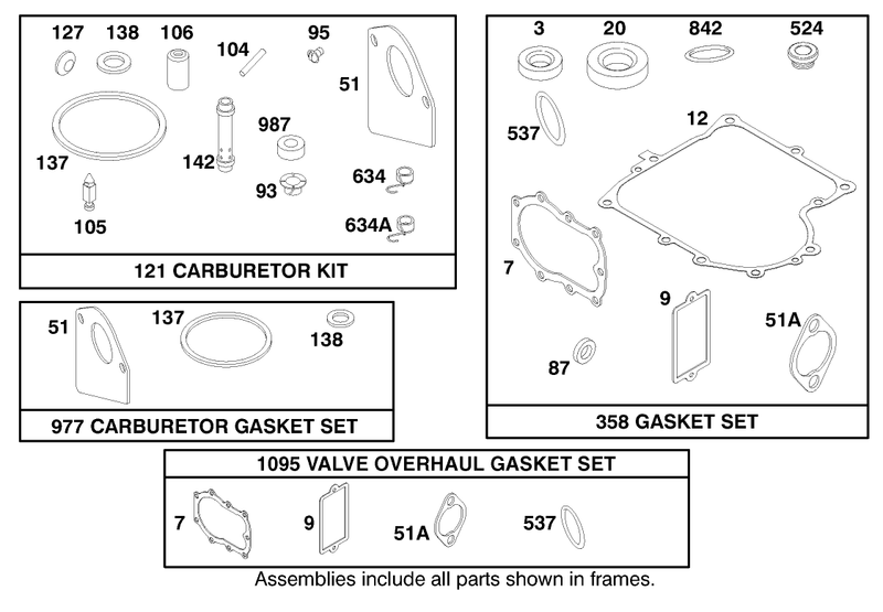 Engine Briggs and Stratton Model 28m707 1122 E1