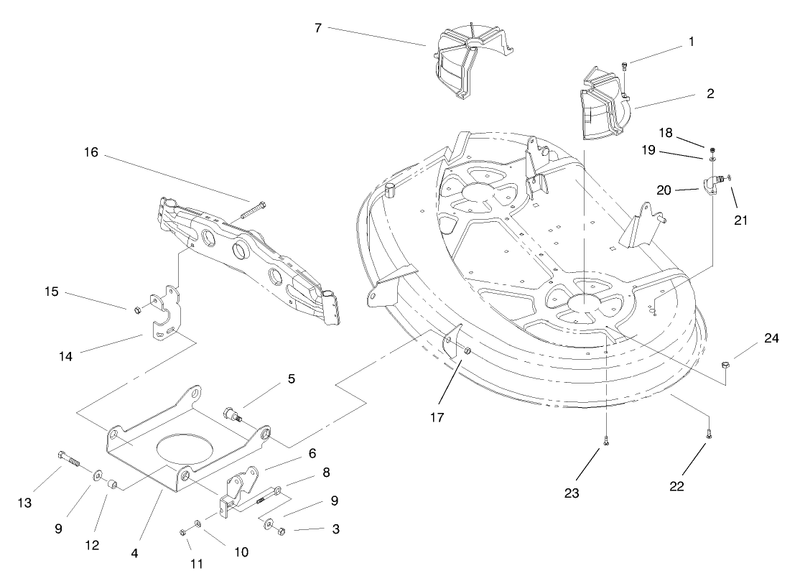 Suspension Assembly 38in Cutting Unit