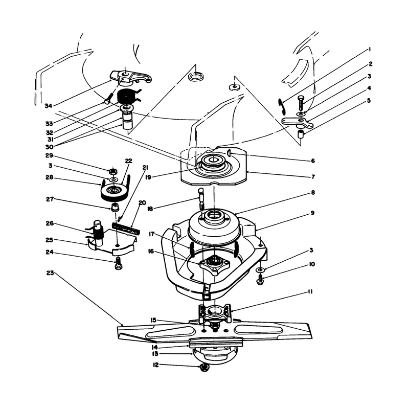 Blade Brake Clutch Assembly