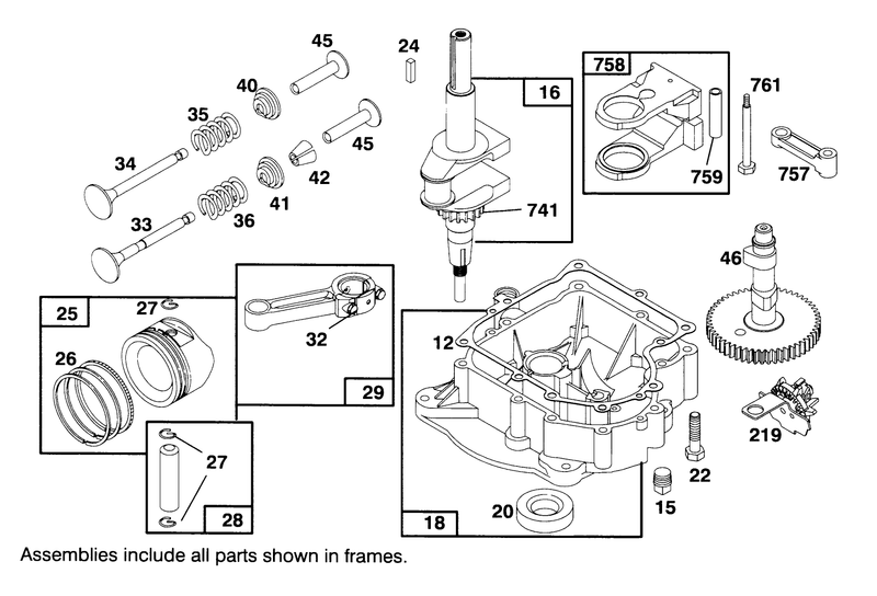 Engine Briggs and Stratton Model 28m707 0122 01