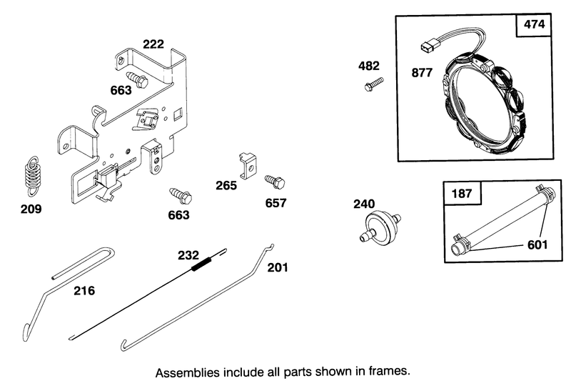 Engine Briggs and Stratton Model 28m707 0122 01