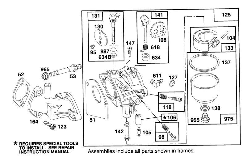 Engine Briggs and Stratton Model 28m707 0122 01