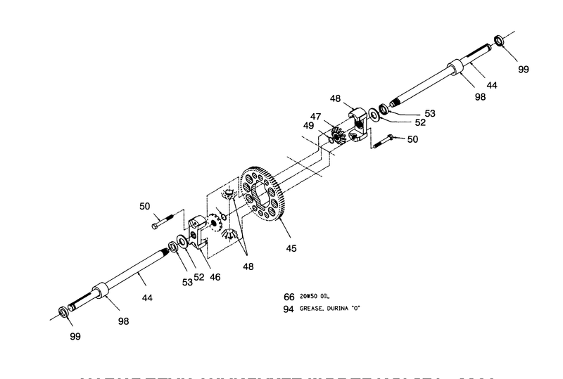 Hydrogear Transaxle Model No 321 0500 continued