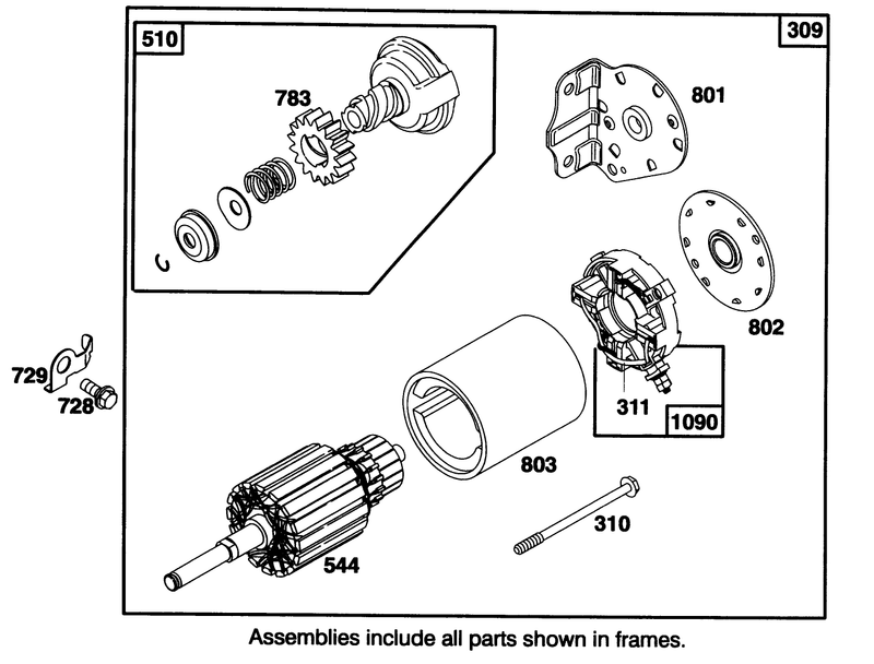 Engine Briggs and Stratton Model 28q777 0168 01