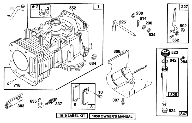 Engine Briggs and Stratton Model 28n707 0131 01