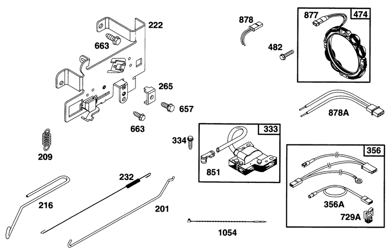 Engine Briggs and Stratton Model 28n707 0131 01