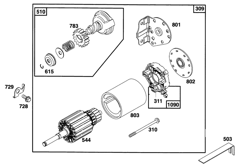 Engine Briggs and Stratton Model 28n777 0174 01