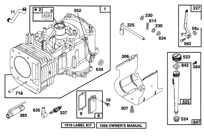 Engine Briggs and Stratton Model 28n777 0174 01