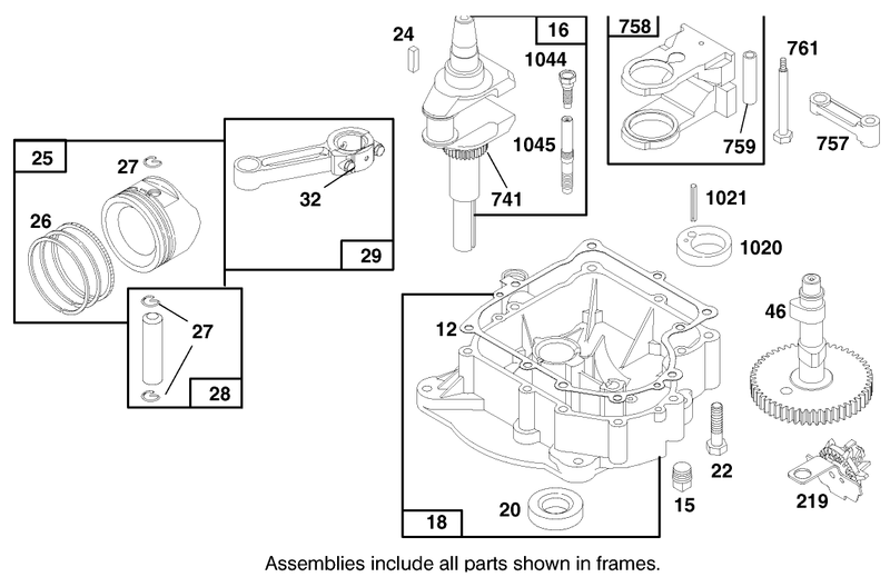 Engine Briggs and Stratton Model 28n707 0131 01
