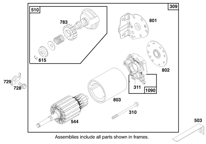 Engine Briggs and Stratton Model 28n707 0131 01