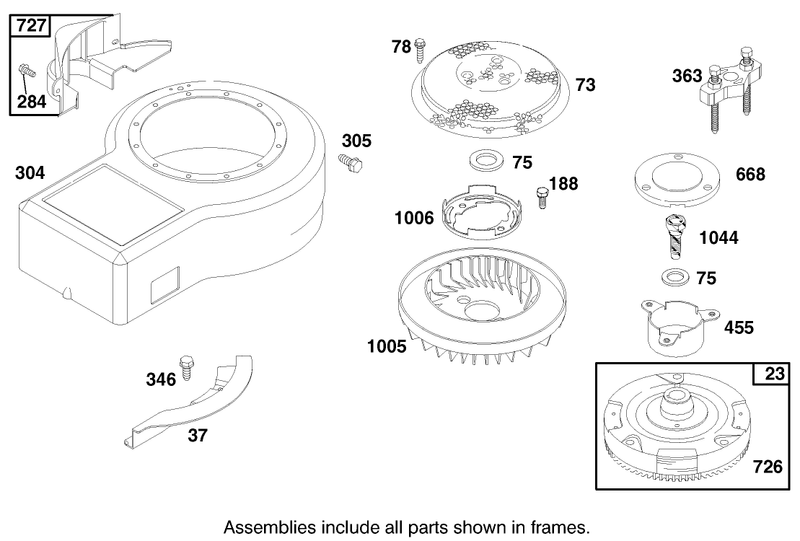 Engine Briggs and Stratton Model 28n707 0131 01