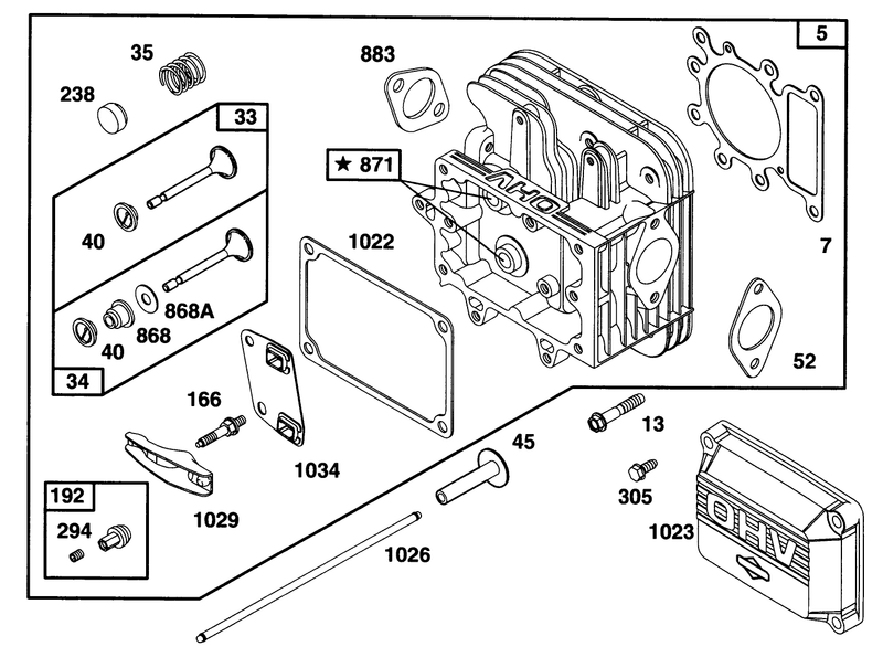 Engine Briggs and Stratton Model 28q777 0668 A1