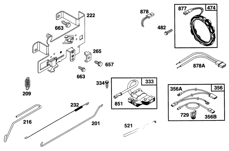 Engine Briggs and Stratton Model 28q777 0668 A1