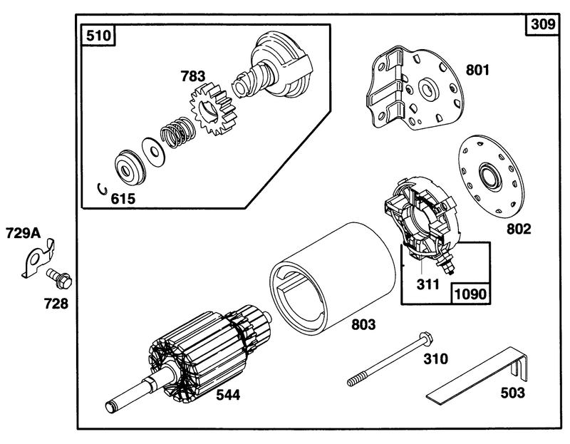 Engine Briggs and Stratton Model 28q777 0668 A1