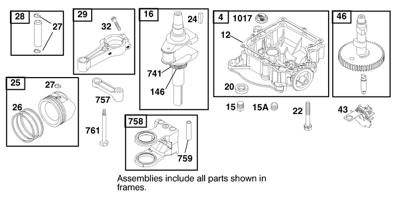 Engine Briggs and Stratton Model 312777 0128 E1