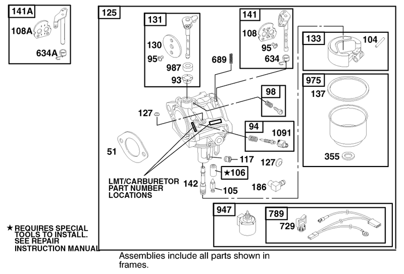 Engine Briggs and Stratton Model 312777 0128 E1
