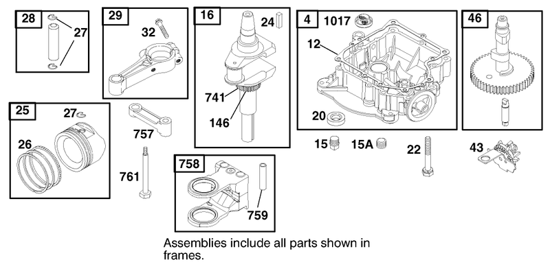 Engine Briggs and Stratton Model 312777 0128 E1