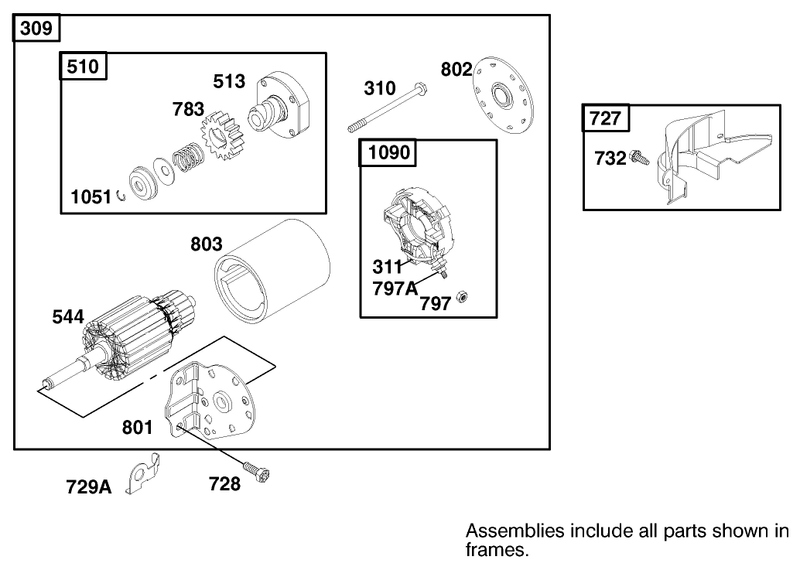 Engine Briggs and Stratton Model 312777 0128 E1