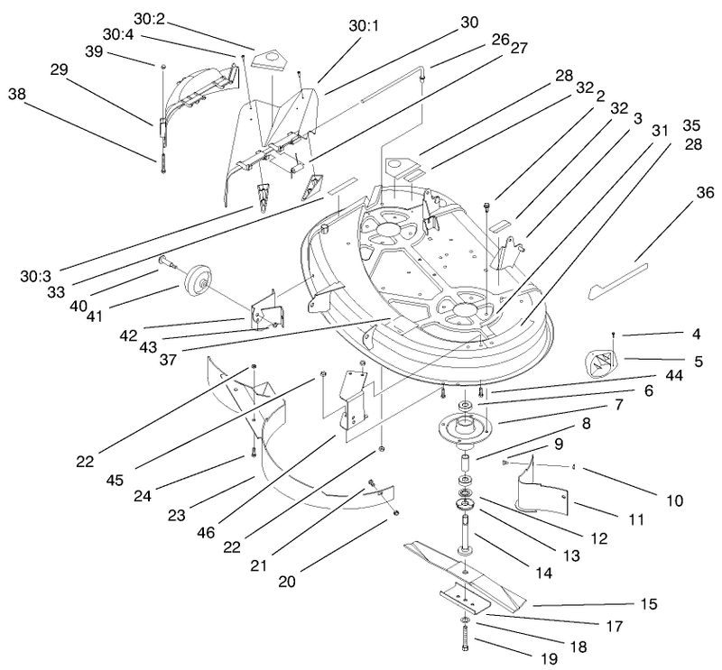 38in Deck Components