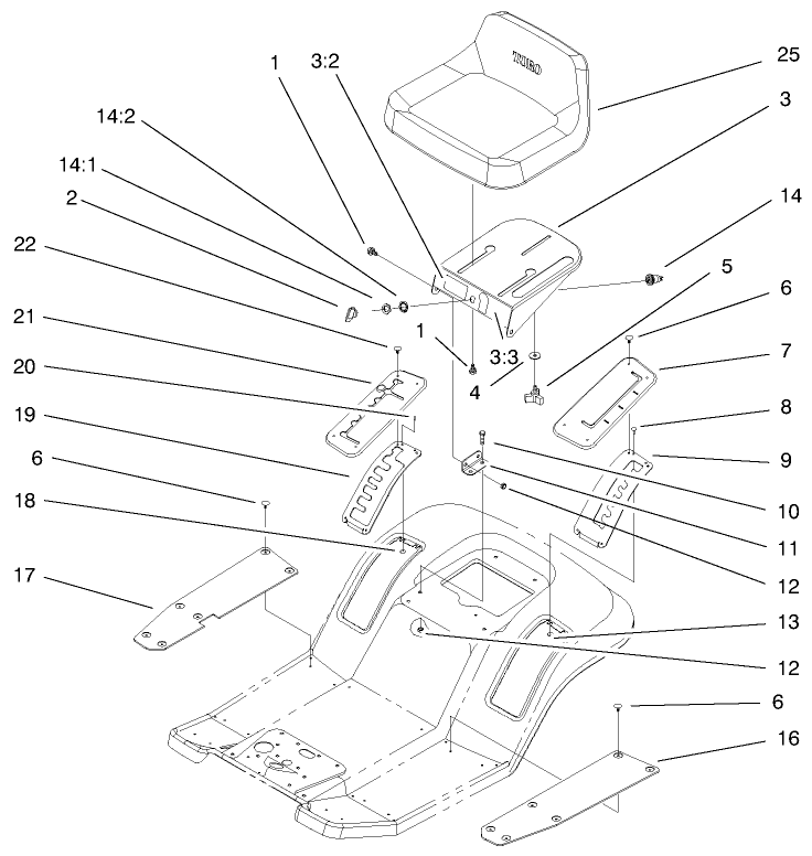 Rear Body and Seat Assembly