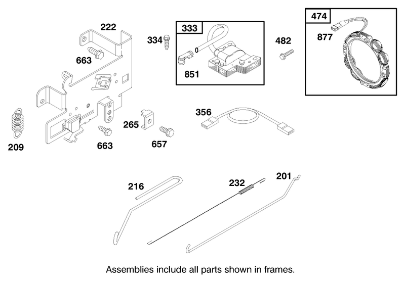 Engine Briggs and Stratton Model 284707 1148 E1