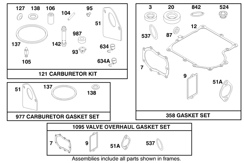 Engine Briggs and Stratton Model 284707 1148 E1
