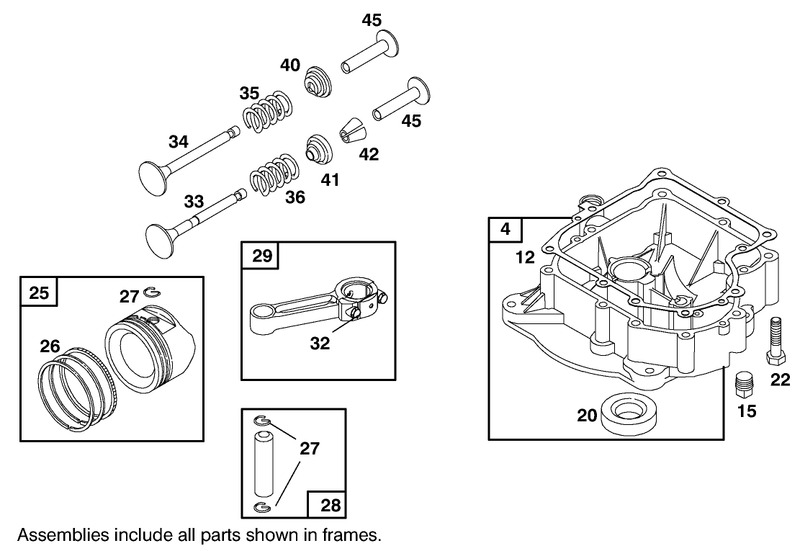 Piston Assembly Briggs and Stratton 284707 1148 E1