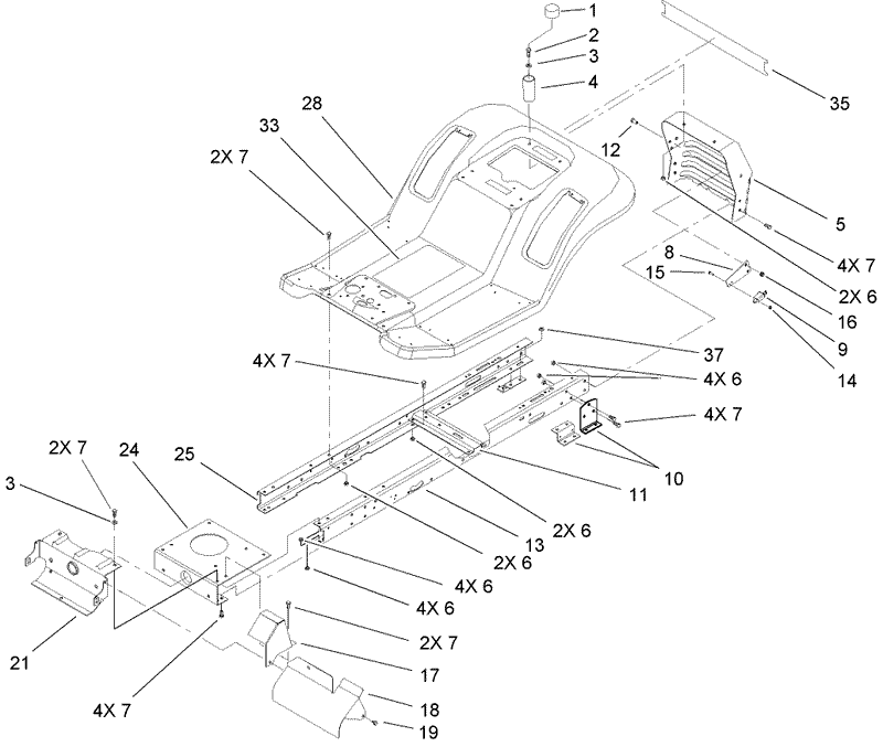 Frame and Rear Body Assembly