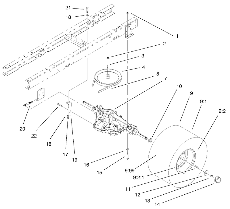 5 Speed Transaxle Assembly
