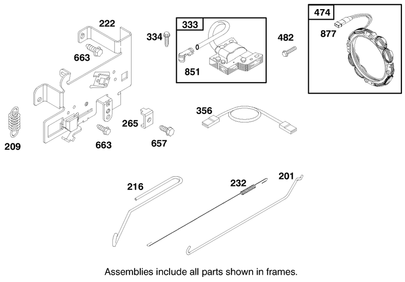 Engine Briggs and Stratton Model 284707 1148 E1