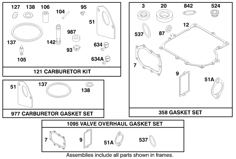 Engine Briggs and Stratton Model 284707 1148 E1