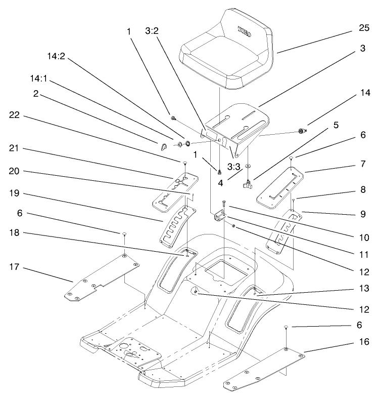 Rear Body and Seat Assembly
