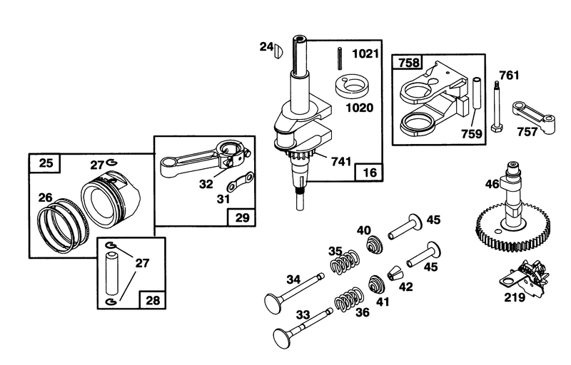 Engine Briggs and Stratton Model 254707 0128 01