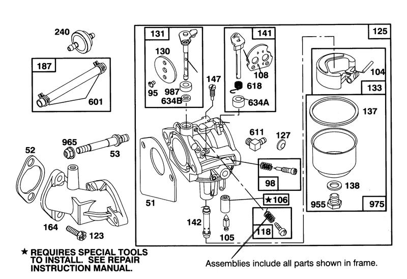 Engine Briggs and Stratton Model 254707 0128 01