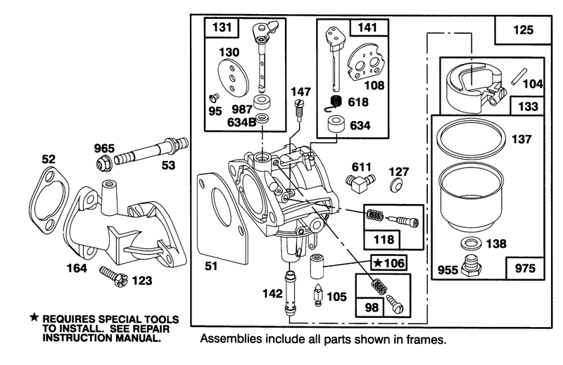 Engine Briggs and Stratton Model 282707 0119 01