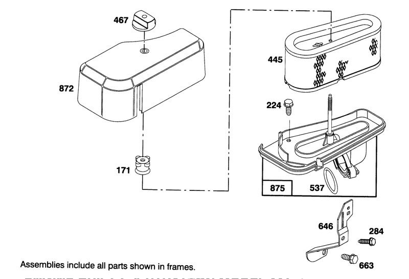 Engine Briggs and Stratton Model 282707 0119 01