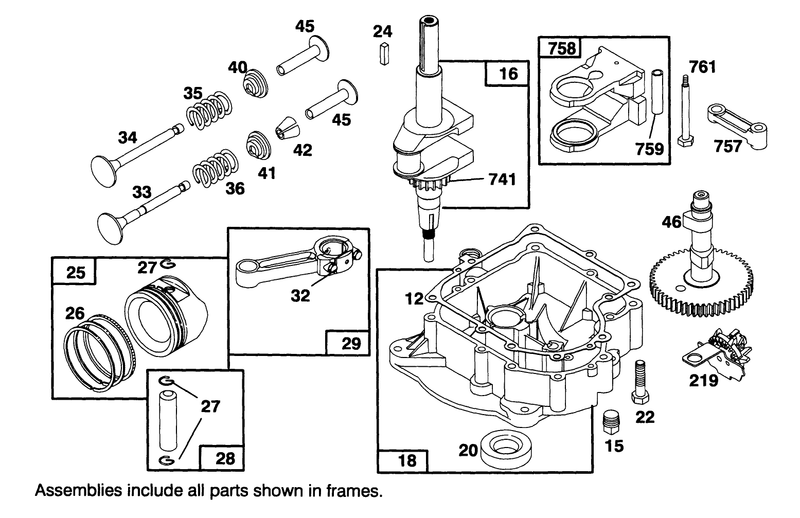 Engine Briggs and Stratton Model 282707 0119 01