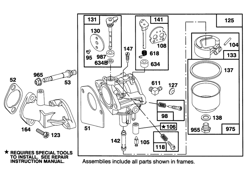 Engine Briggs and Stratton Model 283707 0156 01