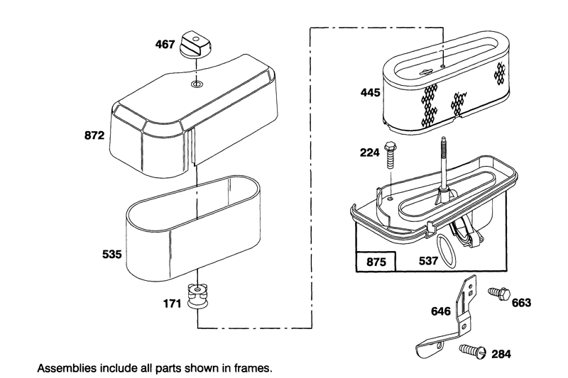 Engine Briggs and Stratton Model 283707 0156 01
