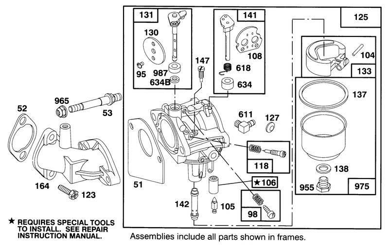 Engine Briggs and Stratton Model 282707 0119 01