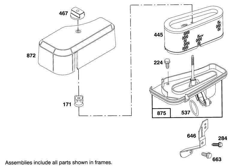 Engine Briggs and Stratton Model 282707 0119 01