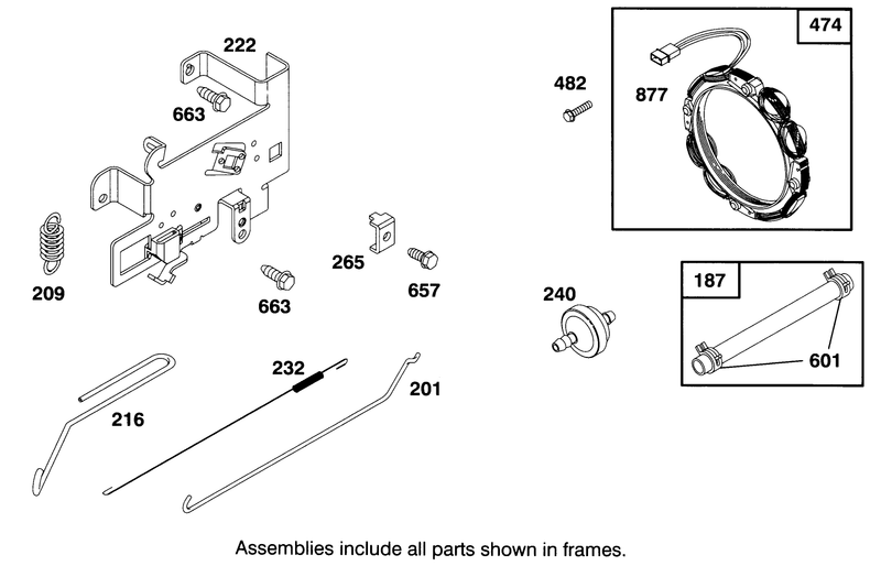 Engine Briggs and Stratton Model 282707 0119 01