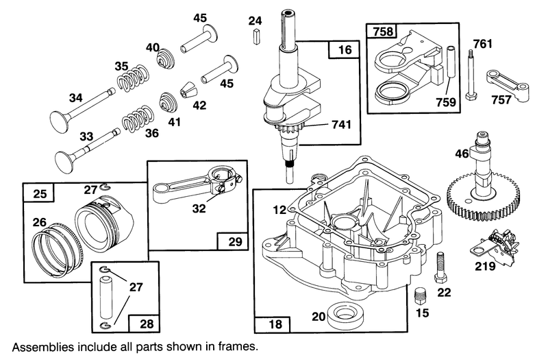 Engine Briggs and Stratton Model 282707 0119 01